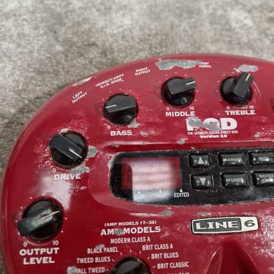 Line 6 POD - Guitar Processor - Red - Fair image 2