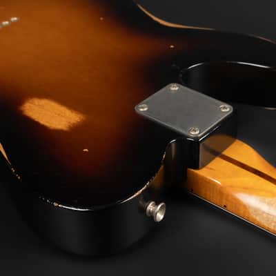 2008 Fender Road Worn '50s Telecaster with Maple Fretboard - 2-Color Sunburst | Vintage Aged Relic Nitro Finish 3.19kg | Case image 13