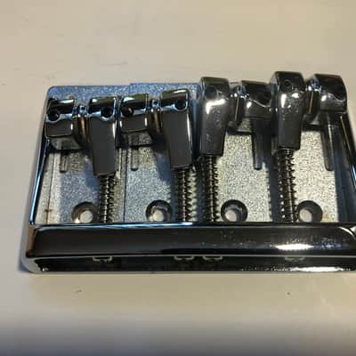Heartfield 4-String Bridge for DR4 and Prophecy Basses Chrome image 6