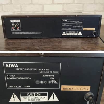 AIWA AD-F350E Rare Vintage Stereo Cassette Deck Tested Serviced Warranty image 17