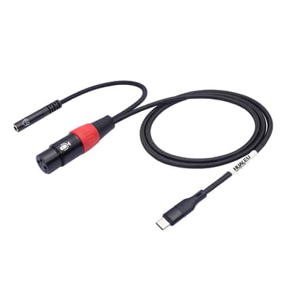 10FT USB C to XLR Female Microphone Cable & 3.5mm (1/8") Female Stereo Out Adapter,USB C to 3.5mm Headphone Cable&XLR Female Microphone Record Cable for iPhone 15 Garageband,Tablet,Laptop image 2
