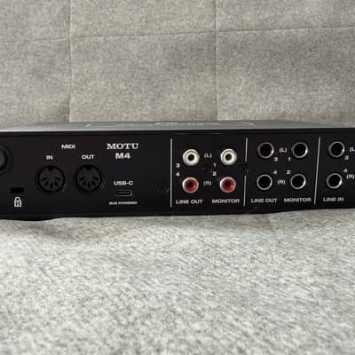 MOTU M4 USB-C Audio Interface 2019 - Present - Black image 2
