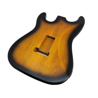 Brio S-Style Guitar Body – 2TS Sunburst, Nitro Satin, Alder image 4