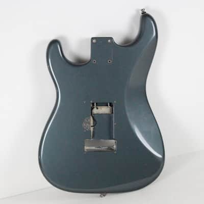 2009 Vintage Fender Custom Shop Stratocaster Custom Classic Charcoal Frost Metallic Alder Body w/COA USA Strat image 6