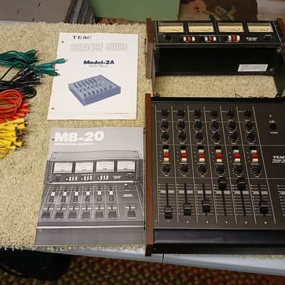 Teac Tascam 2A with MB 20 meter bridge 70's - Black with wood sides image 1