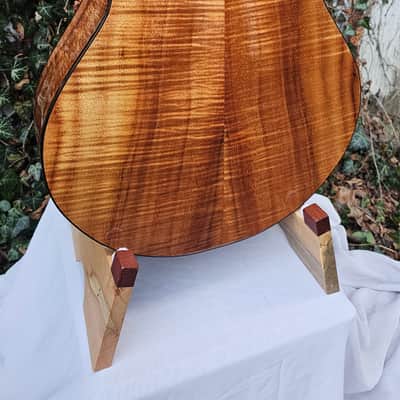 Wilhelm Guitars Curly Koa, Curly Sinker Redwood Small Jumbo Acoustic Guitar image 15