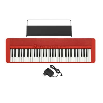 Casio Casiotone 61-Key Touch Response Portable Keyboard, Red (CT-S1RD) image 7