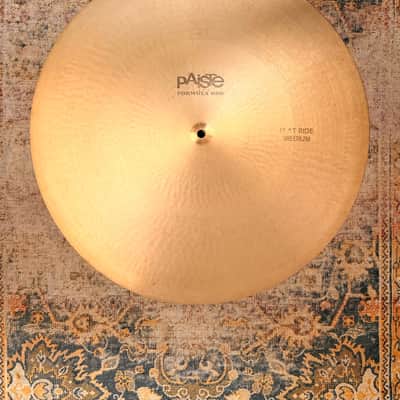 VINTAGE Paiste 602 FLAT RIDE 20” Medium ICONIC Controlled Mellow Incredible Definition! Black Label 2398 g image 1