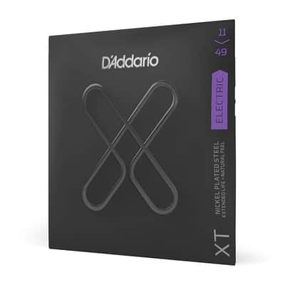 D'Addario XTE1149 Nickel Plated Steel Electric Guitar Strings, Medium, 11-49 image 2