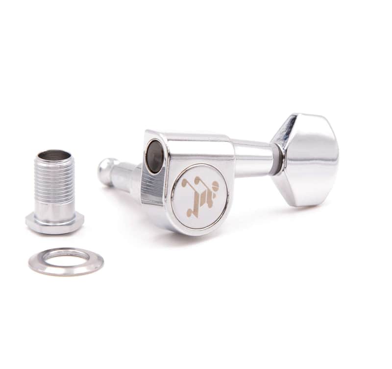 Tone Ninja Import 2-Pin tuner set, 7 String Inline, Chrome image 1