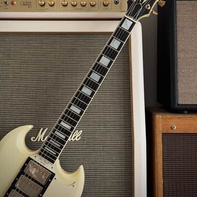 Gibson SG Custom in Olympic White Natural Aged = Real Vintage Flair, 3 Pickups! 1992 - Olympic White image 25