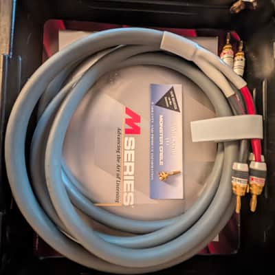 Monster Cable M-Series M1.4s Biwire 10ft Speaker Cables Pair MINT CIB Case image 2
