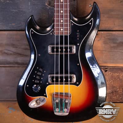 Rare Hagstrom H2B 1960's Left HandedSunburst image 1