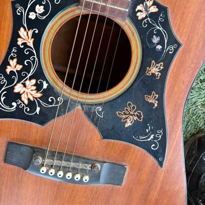 Kay KDG70 1970s Double Pickguard Acoustic Guitar MIJ made in Japan image 2