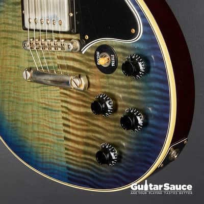 Gibson Custom Shop Les Paul Special Double Cut Figured Humbucker 2019 - Aqua Flamed (Cod.1462UG) image 8