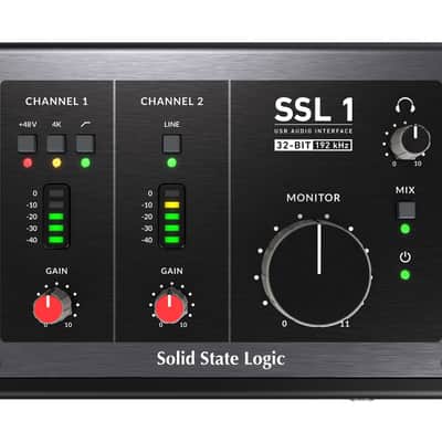 Solid State Logic SSL1 2-in / 2-out USB-C Audio Interface