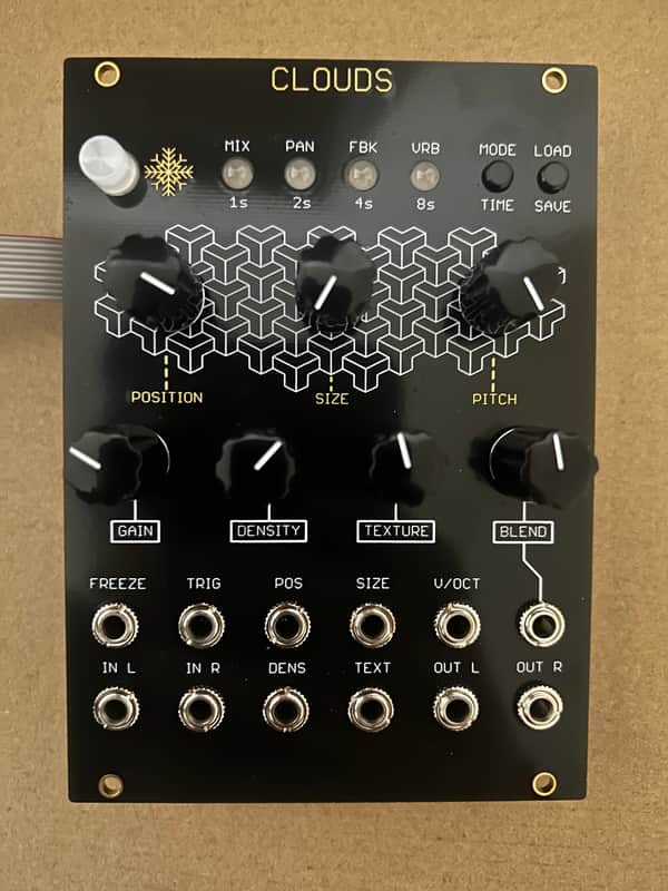 Momo Modular Cumulus (Mutable Instruments Clouds Clone) 2023 - Black image 1
