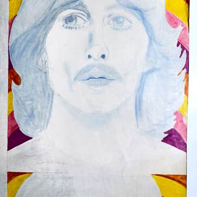 THE BEATLES ARTWORK !! 1960's Dwight Russ Artwork image 3