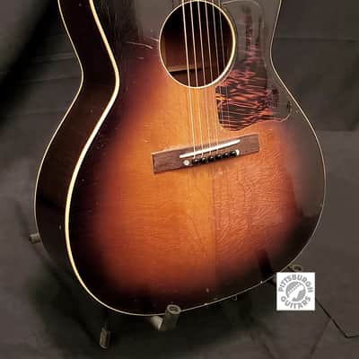 1943 Gibson L-00 Parlor Acoustic in Sunburst; Comes with After-Market Hard Case and Pro-Setup! image 8