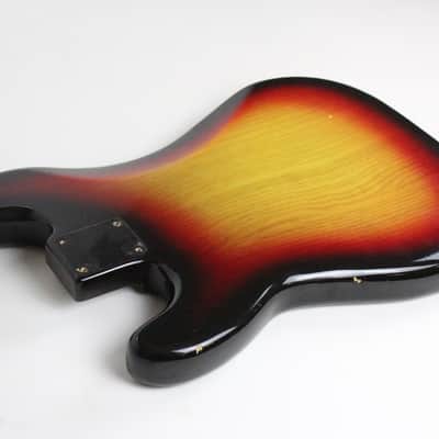 1978 Fender Precision Bass BODY Sunburst ASH Super CLEAN USA 4-Bolt Lightweight 5.2 lbs PBass 1970's Vintage image 8