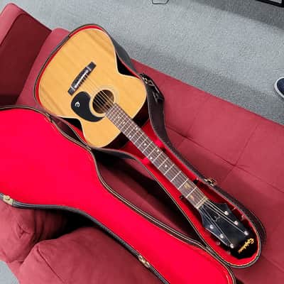 Epiphone FT-130 Caballero 1970s with Chipboard Case- Natural image 4