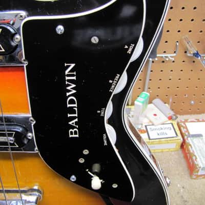 Baldwin Vibraslim Bass Circa 1966, 1967  - Sunburst, UK Built image 8