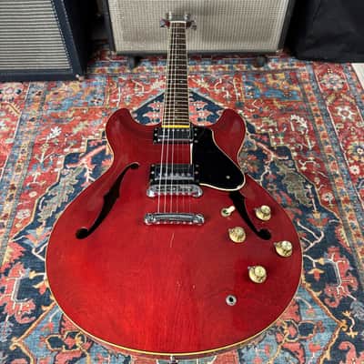 Yamaha SA700 Semi Hollowbody ES335 Type 1981 Persimmon Red image 12