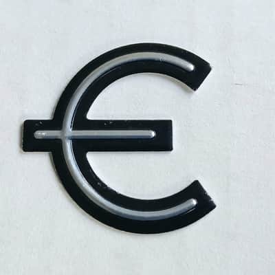 Epiphone Guitar Metal Stylized E Logo / Emblem for Pickguard - Self-adhesive image 1