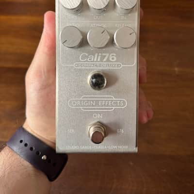 Origin Effects Cali76 Compact Deluxe Compressor Limited Edition - 10th Anniversary 2022 - Laser Engraved Silver image 1