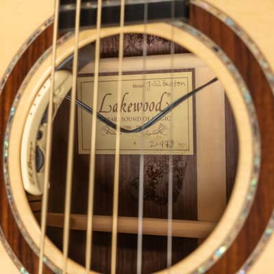 2012 Lakewood Deluxe Series J-32 Baritone - Natural High Gloss | German Custom Jumbo Baritone Acoustic Guitar 48mm Nut Width L.R. Baggs Anthem Pickup | CoA OHSC image 19