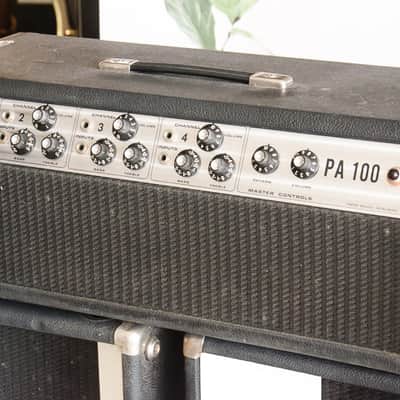 1970's Fender PA100 Tube PA Head & Speakers, Serviced, New Power Tubes, New Filter Caps image 5