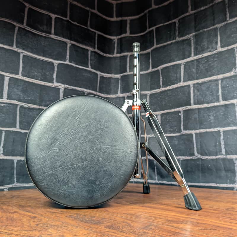 Percussion Plus Round Top Drum Throne • 12" Seat • 2.5" Cushion • Stable • Comfortable • Budget‑Friendly image 1