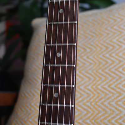 80’s Burny Japan Rock ’n Roll Version RTV-55 Les Paul Junior Double Cut in TV Yellow RARE Fernandes MIJ Japanese Vintage Lawsuit Fujigen JR DC Gibson image 17