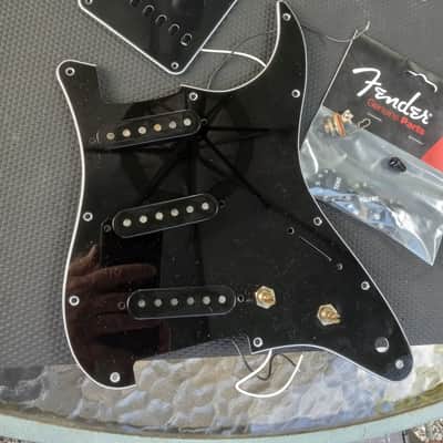 Fender Strat pickguard semi loaded Brandon Wound 1977 pickups '77 pots knobs etc image 2