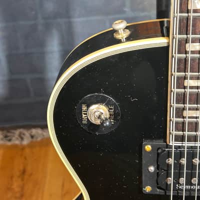 Hohner HG-430 LP Style With Seymour Duncan Pick Ups - Black + Gold image 5