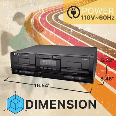 Dual Stereo Cassette Deck Player & USB Audio Recorder – Digitize Your Analog Music image 4