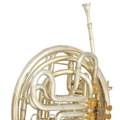Schiller Elite VI Double French Horn Removable Bell K Style Silver & Gold image 3