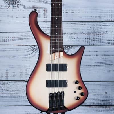 *DEMO* Ibanez EHB600 Headless Bass Guitar | Matte Charred Champagne Burst image 1