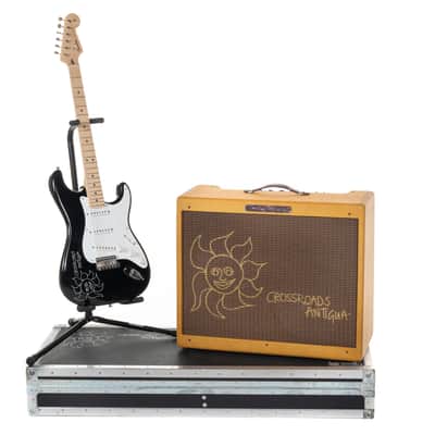 Crossroads Antigua Fender Twin Amp and Blackie Strat image 1