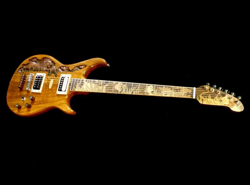 Blueberry Guitar Electric Baritone 2022 - Hand Carved & Handmade image 1