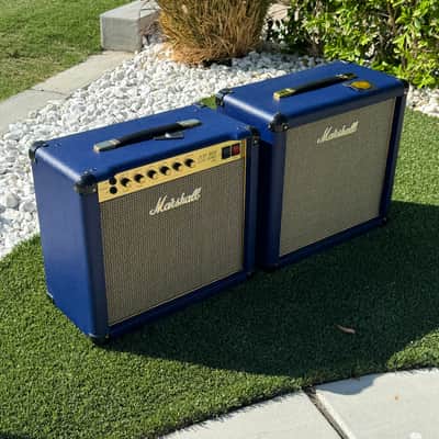 Marshall Studio Classic SC20C "JCM 800 Lead Series" 20-Watt 1x10" Guitar Combo 2020 W/ Matching 1x12 SC112 EXT Cabinet - - Present - Navy Blue Levant image 6