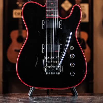 1985 Washburn WT-24V Tour 24 HH Telecaster black/red image 1