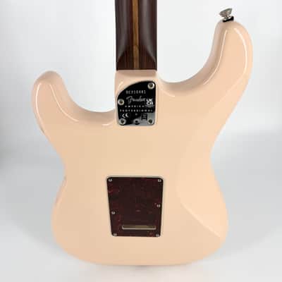 2021 Fender Limited Edition American Professional II Stratocaster Solid Rosewood Neck - Shell Pink image 10