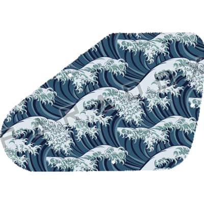 Custom Control Plate For 2018 - Present Made in Taiwan Yamaha Pacifica 611VFM - Japanese Wave Tattoo Graphic .090"