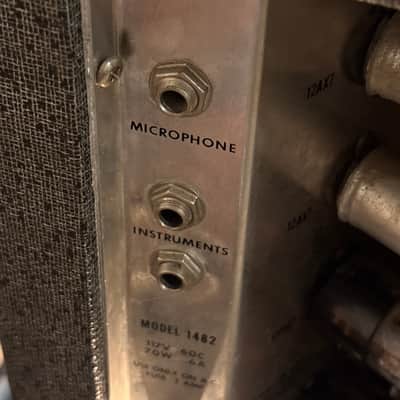 Vintage Sears Silvertone Model 1482 Tube Guitar Combo Amp Amplifier - 1960s image 8