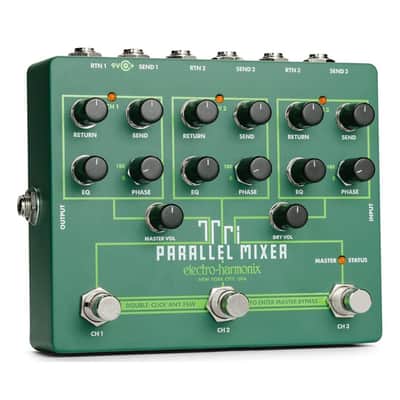 Electro-Harmonix Tri Parallel Mixer Effects Loop Mixer or Switcher Pedal for Powerful Effects Creation and Mixing Hub image 1