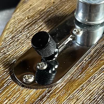 Kinnatone Black Downturned knurled 3 or 5 way Blade style Switch Tip Knob For Strat or Tele Charvel,Jackson,PRS, Ibanez and more image 2