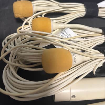 Choir Mics **Bundle of 3(three)** Shure MX202B/C Microflex Cardioid Overhead Condenser Mic with In-Line Preamp (white) image 6