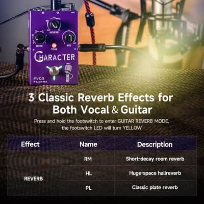 Flamma FV03 Character Vocal Effects Pedal (Price includes the import duty for US buyer) image 3