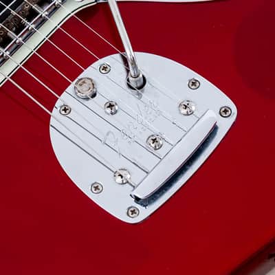 2000 Fender American Vintage '62 Jaguar Yamano, Candy Apple Red w/ Matching Headstock, Case & Tags image 8
